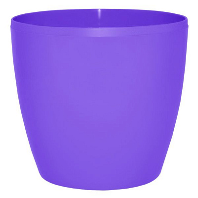 Кашпо пластикове Алеана Матільда круглий 0,9л темно-бузковий (113082)