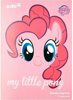 Набор белого картона А4 двусторонняя 10 листов Little Pony LP17-254 KITE