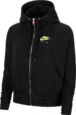 Джемпер Nike W NSW AIR HOODIE FZ BB FLC CU5442-011 р. L черный