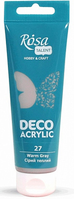 Акрил для декора Серый теплый 75 мл Rosa Talent