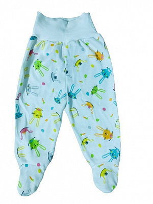 Ползунки ясельные Моя планета зайцы цветные р.56 