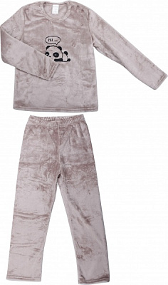 Піжама жіноча La Nuit Panda р. XL капучино