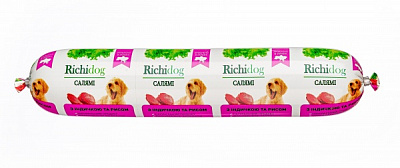 Корм влажный для всех пород Richi Dog мясо птицы и индейка