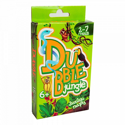 Игра карточная Strateg Dubble jungle 30344