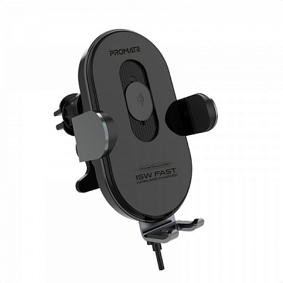 Автомобильное зарядное устройство Promate PowerMount-15W Black 