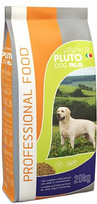 Корм сухий для собак для середніх порід/для великих порід Pluto з куркою 18 кг