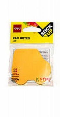 Блоки паперові самоклейкі Машина 70х70 мм 20 арк. 4 кольори А03102 Deli