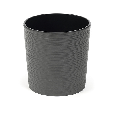 Вазон пластик MALWA круглий графіт 9,5 л Ламела (9507221)