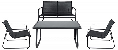 Комплект металевих меблів Indigo Амелі чорний