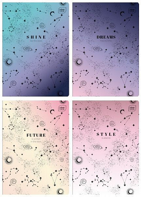 Тетрадь школьная А5 24 стр. клетка Dreams Come True в ассортименте InterDRUK