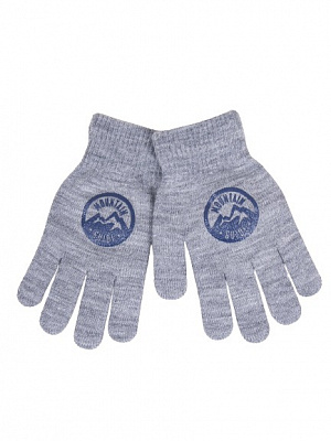 Варежки YO! Горы р.18 серый 