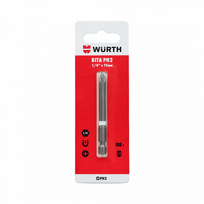 Біта WURTH PH2х75 мм 1/4