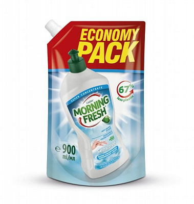 Средство для ручного мытья посуды Morning Fresh Sensitive (запаска) 0,9л