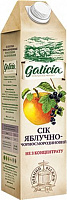 Сок Galicia Яблочно-черносмородиновый неосветленный пастеризованный 1л (4820151001291) 