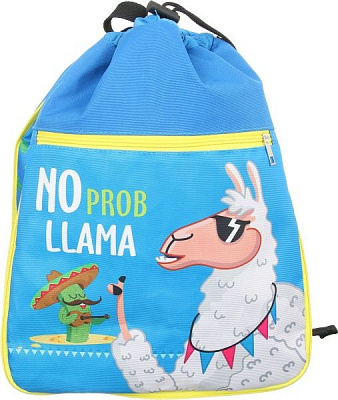 Сумка для взуття трансформер Лама блакитна