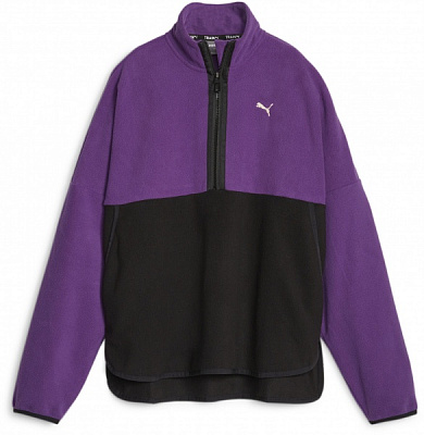 Свитшот Puma PUMA FIT POLAR FLEECE 1/2 ZIP 52385728 р.XS фиолетовый