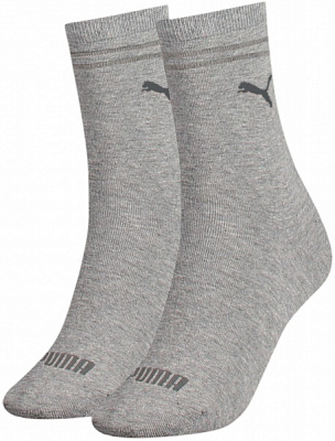 Носки Puma PUMA WOMEN SOCK 2P GREY MELANGE 90795703 р.35-38 серый