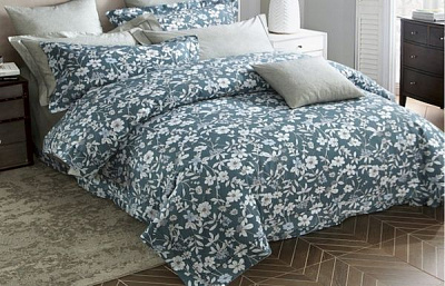 Комплект постільної білизни Daisy 200 TC біло-сірий La Nuit