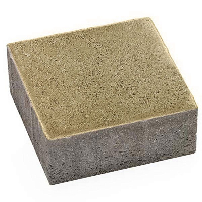 Тротуарна плитка Авеню Бруківка 20x20x6 см оливкова