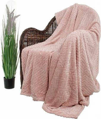 Плед Flannel Plush 200x220 см розовый La Nuit 