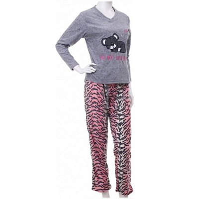 Костюм домашний женский La Nuit Home Do not disturb р. S светло-серый 