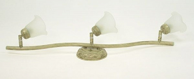 Люстра стельова Інтерклас НПБ 02-3хХХ-036 3x40 Вт G9 бежевий/бронзовий