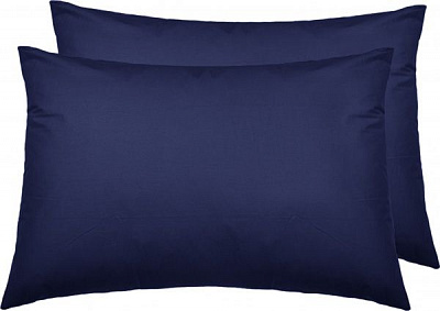 Набор наволочек Exclusive Solid Navy 70x50 см синий La Nuit 