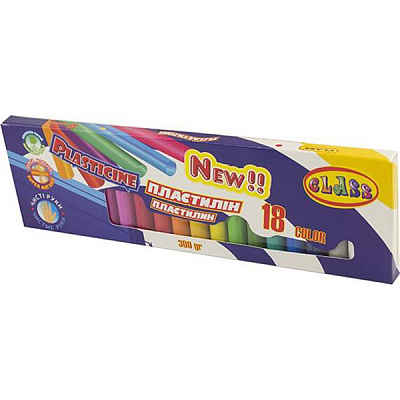 Пластилин Eco Чистые руки 18 цветов 300 г CLASS