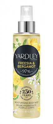 Спрей для тела Yardley Freesia & Bergamot 200 мл