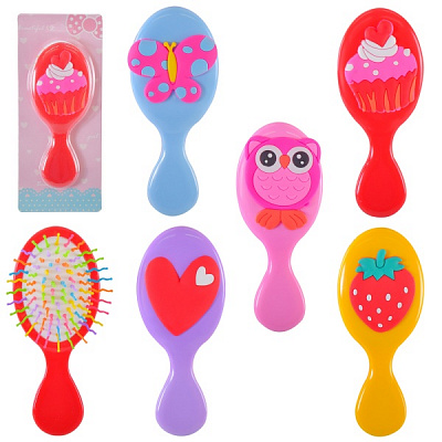 Гребень Shantou 5 видов 3 цвета 5,5x3,5x14 см H2051