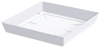 Поддон пластиковый Prosperplast Loftly square квадратный (70784-449) белый 