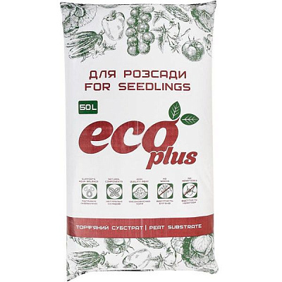 Субстрат торфяной Eco Plus для рассады 50 л