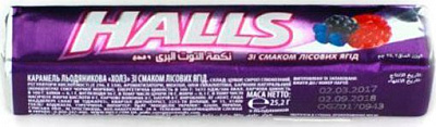 Леденцы Halls Лесные ягоды 25, 2 г 25 г 