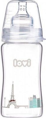 Бутылочка Lovi Diamond Glass Retro boy 250 мл 74/203