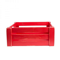 Коробка декоративная Woodville Пуговка 30х13х20 см красный