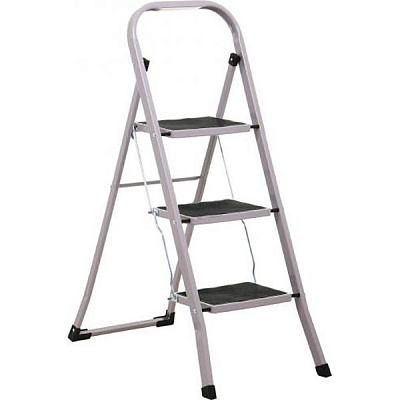 Драбина Expert Tools сталева з пластиковими накладками на 3 сходинки 436C Юпітер WK2030-3 436C