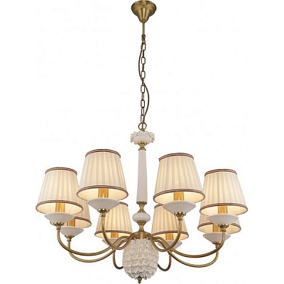 Люстра Altalusse INL-6122P-08 золота латунь/білий