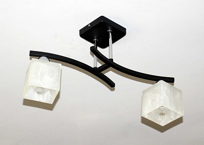 Люстра потолочная Sirius B A1507/2 2x60 Вт E14/E27 антик/белый 1507/2