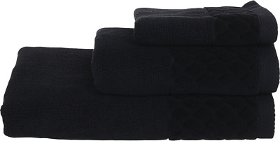 Рушник махровий VELOUR CELLS 70x140 см чорний La Nuit