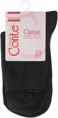 Шкарпетки жіночі Conte Classic р. 23 чорний 13С-64СП