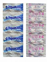 Засіб для знезараження води Aquatabs 67 мг, 10шт (1табл на 10л води)
