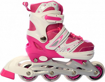 Роликові ковзани World Top Development розсувні A 12100-8-S-P р. 31-34 рожевий із білим