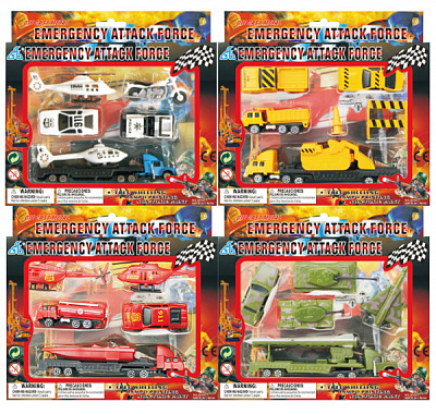 Игрушечный набор GW мини-транспорт 10 элементов в ассортименте 6688592