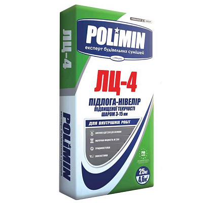 Самовыравнивающийся пол Polimin ЛЦ-4 25 кг