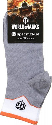 Шкарпетки чоловічі Conte 144 р. 27 світло-сірий 2325 WORLD OF TANKS