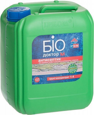 Грунтовка антисептик концентрат 1:4 БиоДоктор М ИР-012 Ircom Decor 5 л