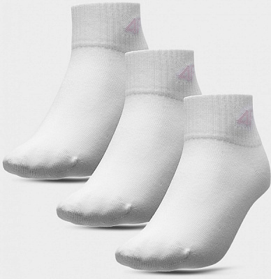Шкарпетки 4F SOCKS CAS F098 (3PACK) 4FJSS23USOCF098-90S р.32-35 білий