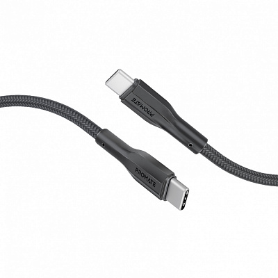 Кабель Promate xCord-CC200 USB-C to USB-C 3А 2 м black (xcord-cc200.black)