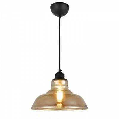 Світильник підвісний HOROZ ELECTRIC Dream 1x60 Вт E27 бурштиновий 021-020-0001-020