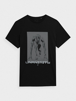 Футболка 4F TSHIRT M0866 4FAW23TTSHM0866-20S р.L черный